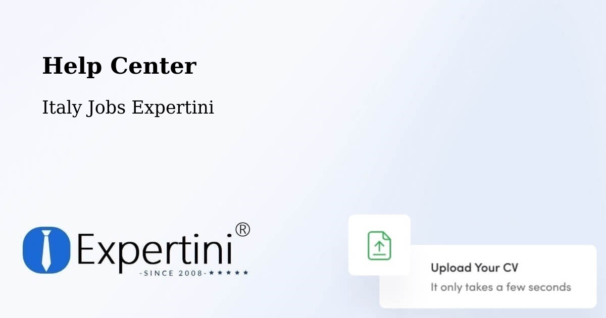 Help Center – Fidenza - Italy Jobs Expertini